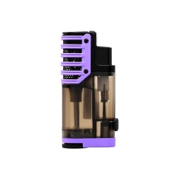 3 Pürmüz Jet Alev Delicili Puro Çakmağı Siyah/Mor - Atomic