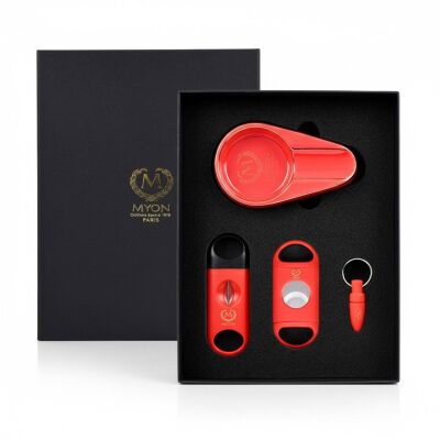 4 Parça Puro Seti Küllük Kesici Delici Kırmızı - 1