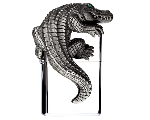 2014 Zippo Limited Edition koleksiyonunun en özel parçası: Crocodille 3D Figure Zippo Çakmak