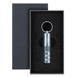 Aluminyum 2in1 Delici ve Puro Tutucu İğne Anahtarlık Mavi - 3