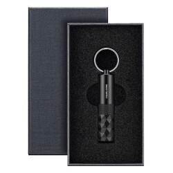 Aluminyum 2in1 Delici ve Puro Tutucu İğne Anahtarlık Siyah - 3