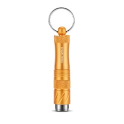 Aluminyum 4in1 Delici Açıcı ve Puro Tutucu İğne Anahtarlık Gold - CigarLoong