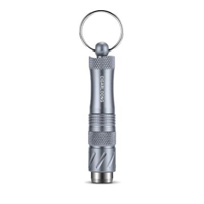 Aluminyum 4in1 Delici Açıcı ve Puro Tutucu İğne Anahtarlık Mavi - 1