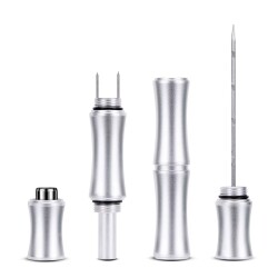 Aluminyum Puro Açıcı İğne ve Puro Delici Silver - CigarLoong (1)