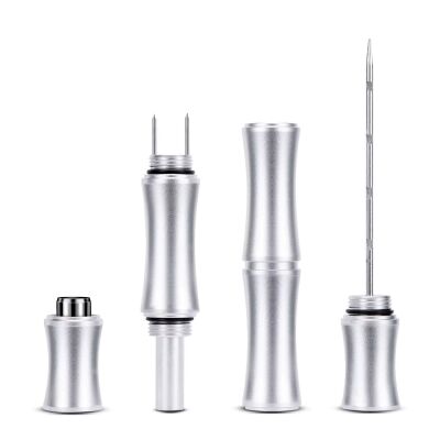 Aluminyum Puro Açıcı İğne ve Puro Delici Silver - 2