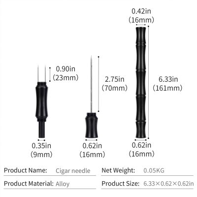 Aluminyum Puro Açıcı İğne ve Puro Delici Silver - 4