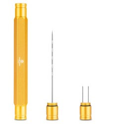 Aluminyum Puro Açıcı İğne ve Puro Tutucu Gold - CigarLoong