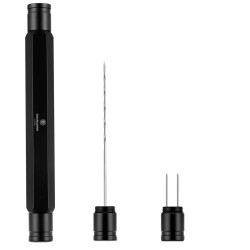 Aluminyum Puro Açıcı İğne ve Puro Tutucu Siyah - CigarLoong