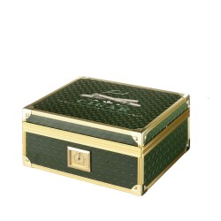 Angelo Metal Kaplama Sedir Puro Kutusu Yeşil/Gold 40's - ANGELO