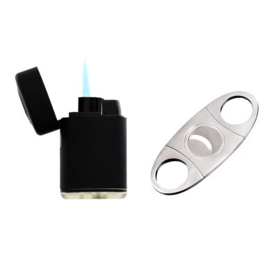 Atomic Fermuarlı Deri Puro Taşıma Seyahat Çantası Siyah 4lü - 3