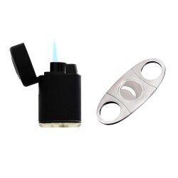 Atomic Fermuarlı Deri Puro Taşıma Seyahat Çantası Siyah 4lü - 3