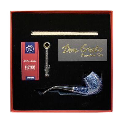 Atomic German 9mm Başlangıç Pipo Seti Smooth Siyah Boxin - 1