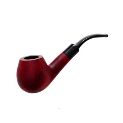 Atomic German 9mm Gül Ağacı Pipo Eğik Mat Vişne - 1