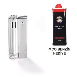 Atomic German Benzinli Muhtar Çakmağı Krom+ Imco Benzin Set - Thumbnail