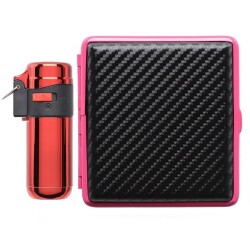 Atomic German Çakmak Tabaka Hediye Seti Karbon Pembe Siyah - Atomic