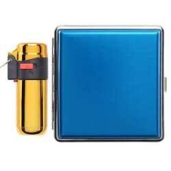 Atomic German Çakmak Tabaka Hediye Seti Mavi Gold - Atomic