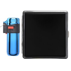 Atomic German Çakmak Tabaka Hediye Seti Siyah Mavi - Atomic