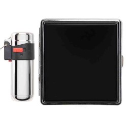 Atomic German Çakmak Tabaka Hediye Seti Siyah Siyah - Atomic