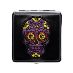 Atomic German Skull Kurukafa Patch Deri Kısa Sig. Tab akasısı Mor 20li - Atomic