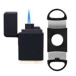 Atomic Plastik Jet Alev Puro Çakmağı Kesici Seti Siyah - Atomic (1)