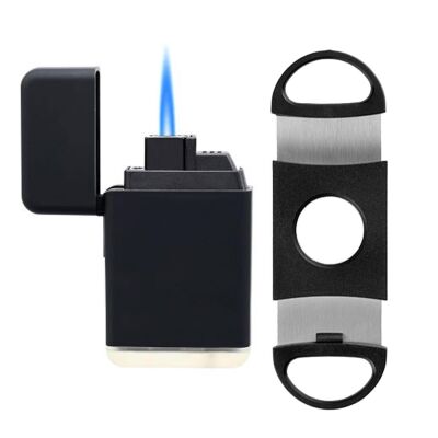 Atomic Plastik Jet Alev Puro Çakmağı Kesici Seti Siyah - 2