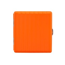 Bavul Desen Metal Kısa Sigara Tabakası 18li Orange - Thumbnail