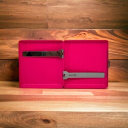 Bavul Desen Metal Kısa Sigara Tabakası 18li Pembe - Atomic (1)