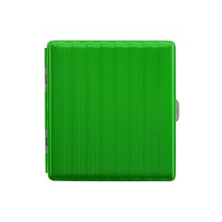 Bavul Desen Metal Kısa Sigara Tabakası 18li Yeşil - Thumbnail