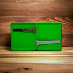 Atomic - Bavul Desen Metal Kısa Sigara Tabakası 18li Yeşil (1)
