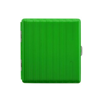 Bavul Desen Metal Kısa Sigara Tabakası 18li Yeşil - 1