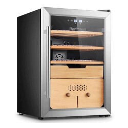 Berfmann Sedirli Elektronik Puro Dolabı Humidor (382 Puro Kapasite) - Berfmann
