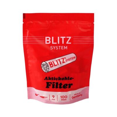Blitz Germany 80140 Kömürlü Pipo Filtresi 9mm 100 Adet - 1