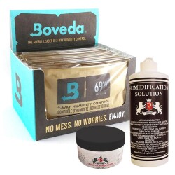 Boveda 69 60g Humidor Puro Kutusu Nemlendirici 12li Paket Saf Su ve Jel Hediyeli - 1