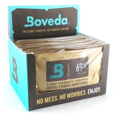 Boveda 69 60g Humidor Puro Kutusu Nemlendirici 12li Paket Saf Su ve Jel Hediyeli - 2
