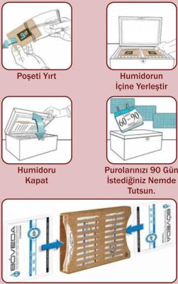 Boveda 72 60g Humidor Puro Kutusu Nemlendirici 20li Eco Paket - 4