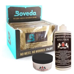 Boveda 75 60g Humidor Puro Kutusu Nemlendirici 12li Paket Saf Su ve Jel Hediyeli - BOVEDA
