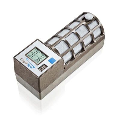 Cedar Alman Puro Kutusu Humidor Parlak Kiraz 80's CigarSpa Elektronik Nemlendirme - 4