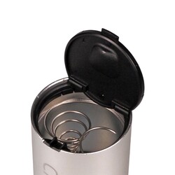 Cigar Aluminyum Araç Araba Puro Küllüğü Silver 9cm - Thumbnail