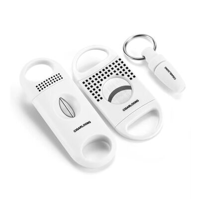 Cigarloong 3 lü Puro Kesici ve Delici Seti Beyaz - 1