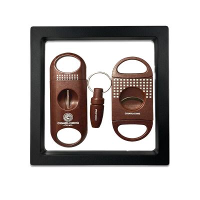 Cigarloong 3 lü Puro Kesici ve Delici Seti Kahve - 2