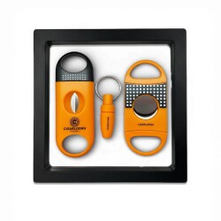 Cigarloong 3 lü Puro Kesici ve Delici Seti Sarı - CigarLoong (1)