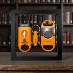 Cigarloong 3 lü Puro Kesici ve Delici Seti Sarı - 3