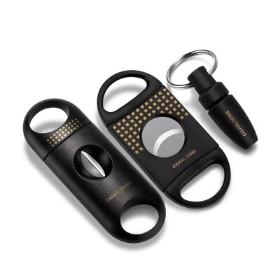 Cigarloong 3 lü Puro Kesici ve Delici Seti Siyah - 1