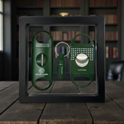 Cigarloong 3 lü Puro Kesici ve Delici Seti Yeşil - 3