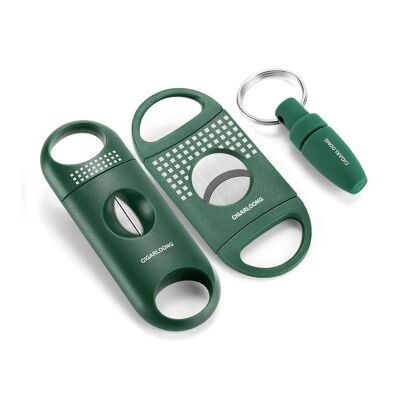 Cigarloong 3 lü Puro Kesici ve Delici Seti Yeşil - 1