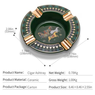Cigarloong 4 Horse Seramik Puro Küllüğü Yeşil 4lü - 4