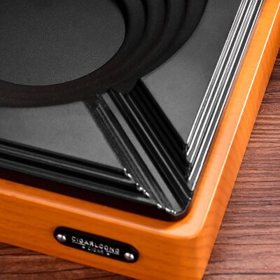 Cigarloong Ahşap Kare Puro Küllüğü Siyah 4lü - 3