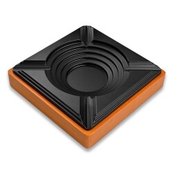 Cigarloong Ahşap Kare Puro Küllüğü Siyah 4lü - 1