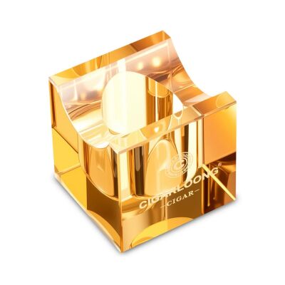 Cigarloong Kristal Cam Puro Standı Sehpası Gold - 1