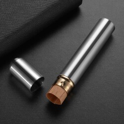 Cigarloong Aluminyum Puro Kılıfı Tüpü Tekli Silver 54 Ring - CigarLoong (1)